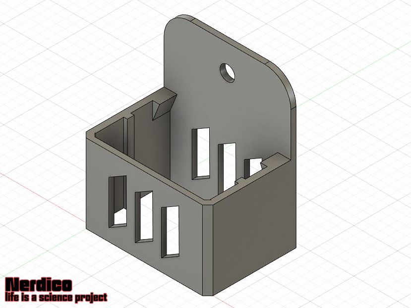 3D Druck Halterung für Steckerleiste - Nerdico